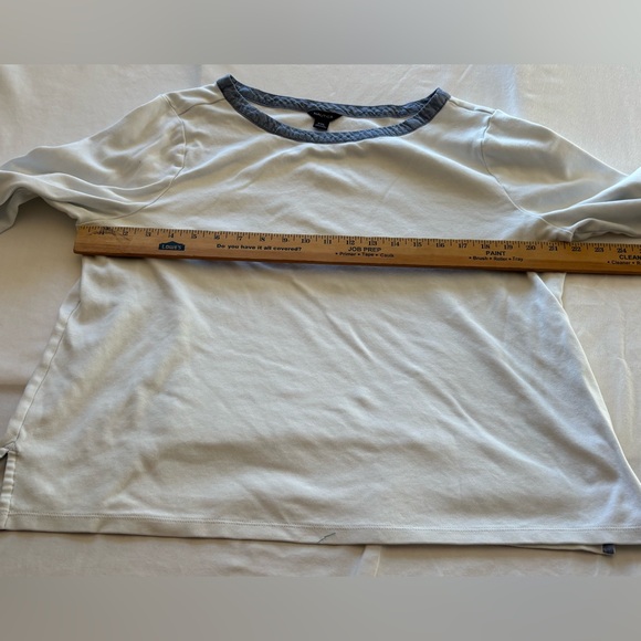 Nautica | White & Blue Crew Neck Top | Women’s XXL - Picture 3 of 7